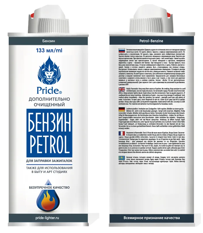 Бензин для повторной заправки, 133 мл / Fluid Lighter, 133 ml