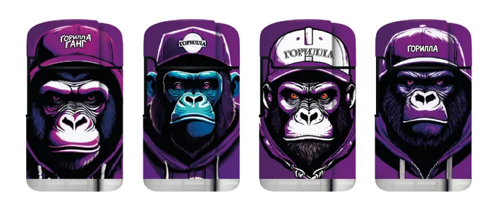 Сингл Джет/Фиолетовые гориллы прорезиненные / Single Jet Flame/Violet Gorilla Rubber
