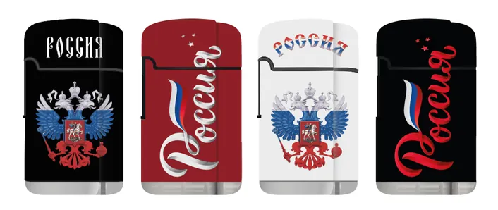 Российская Федерация Сингл Джет/Цветные прорезиненные / Russian Federation Single Jet Flame/Rubber Color
