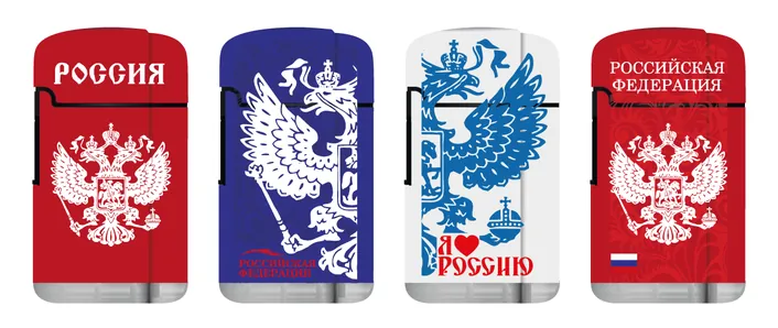 Россия Сингл Джет/Цветные прорезиненные / Russia Single Jet Flame/Rubber Color
